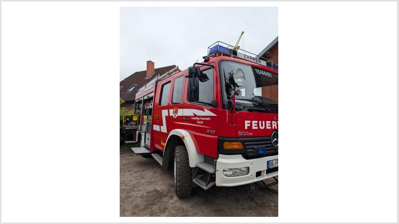 Die Freiwillige Feuerwehr Zarpen war auch dabei