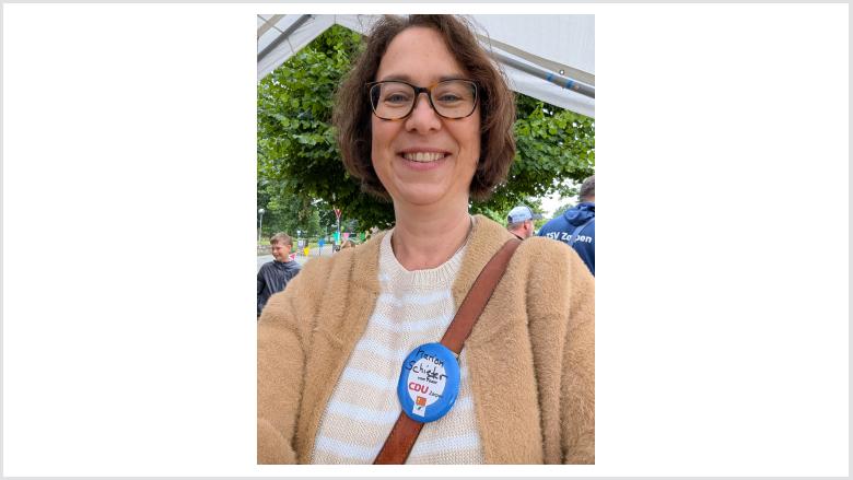 Marion Schiefer wollte auch mal ein Teammitglied der CDU Zarpen sein